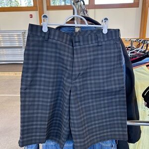 Nike Men's Dark Gray Checkered Shorts SOLD